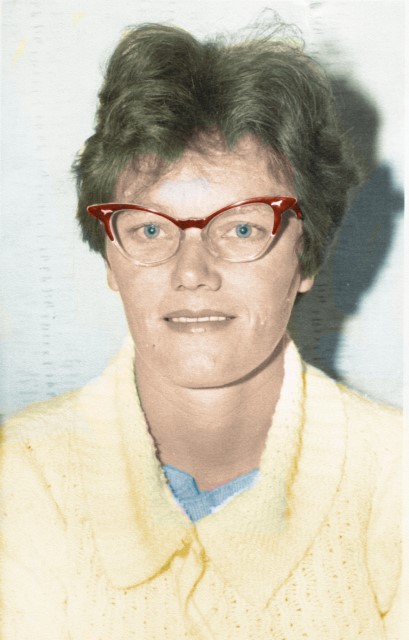 Auntie Hazel Johnson - Nee Adams - Colorized
