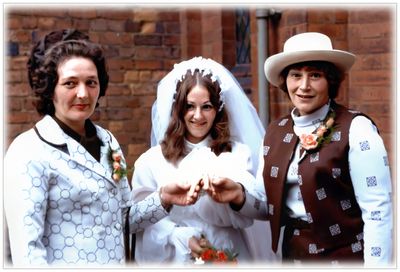 Barb With Moms Margaret Harbutt and Audrey Benson August 30th 1975
Barb With Moms Margaret Harbutt and Audrey Benson August 30th 1975 in front of St Pauls Church Bl;ackheath
Keywords: Barbara Harbutt nee Benson;Audrey Benson nee Lane;Margaret Rose Harbutt nee Adams