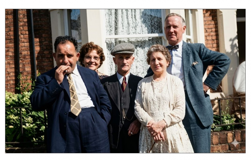Clarence Grosvenor - Elsie Muriel - Thomas Detheridge and Winnifred Ethel Detheridge nee Grosvenor and Leonard T P Wilkinson
