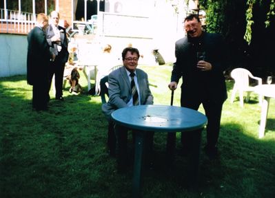 Dad and Les Weaver 1

