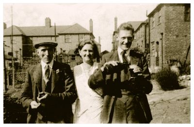 Grandad Nan and Uncle Les Adams - Mackmilan Rd Rowley Village c 1934
