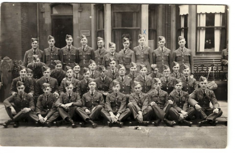 Kenneth Alfred Hill, 3rd from right, Blackpool, UK
