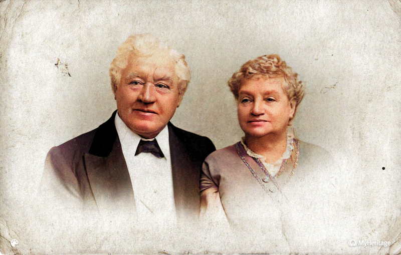 Emily I Waggett - On back reads For dear Wallace with our love 1917-Colorized
