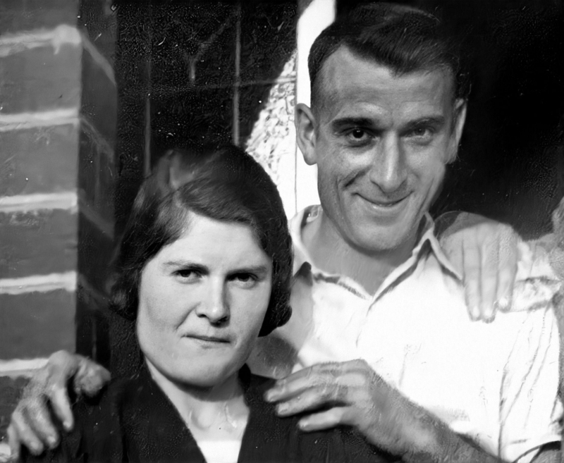 Violet Daniels nee Hawker 1906-1963 and Alfred Daniels 1903 - 1966-Enhanced
