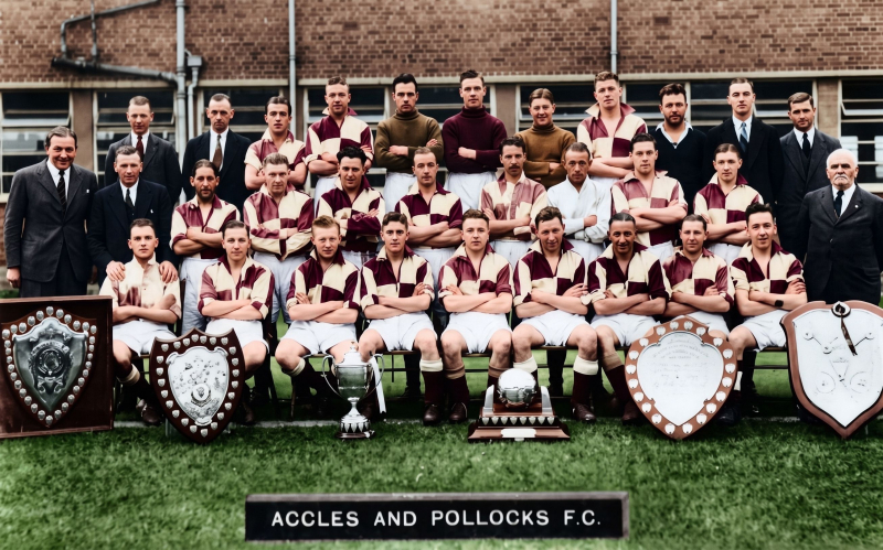 A and P Football Team 1936 - W Hyde Front Row 3rd From Left -1
