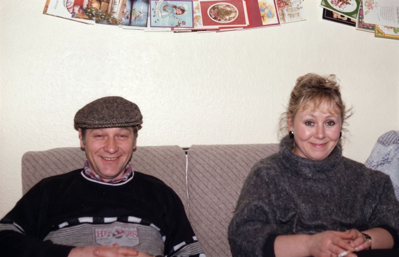 Brian and Pam - Xmastime - 1990
