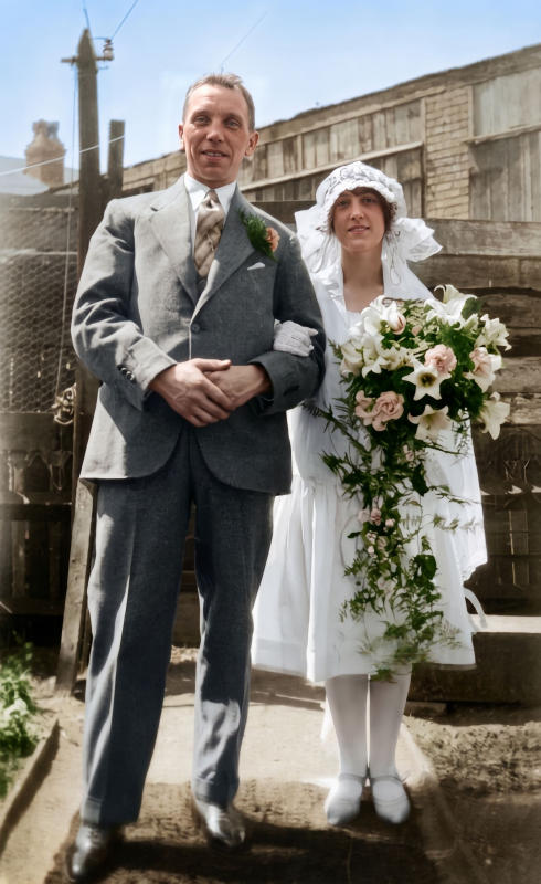 George Hupfield and Edith Malcolm Marriage
