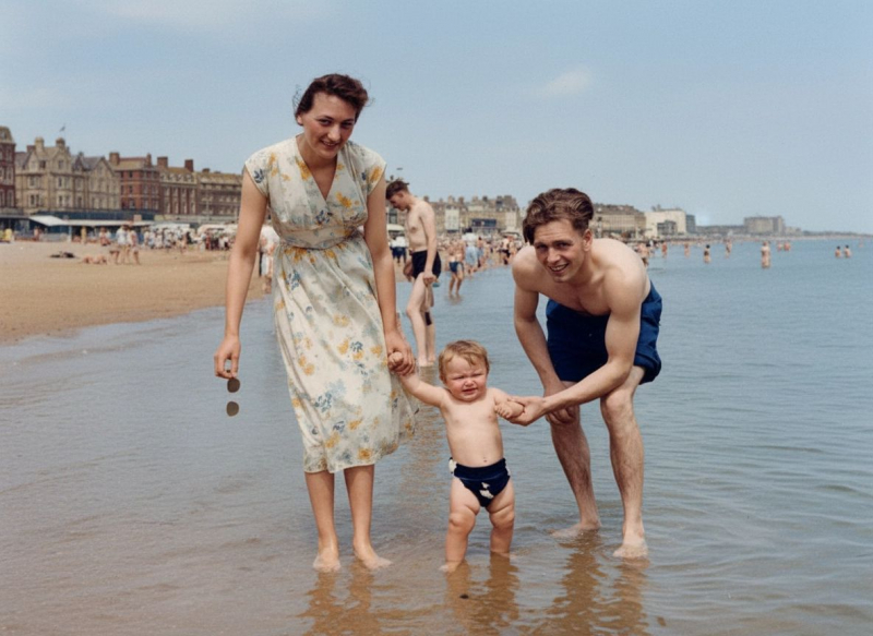 Mom - Dad and Steve - Having a Paddle

