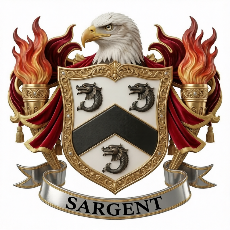 Sargent Family Crest - 11
