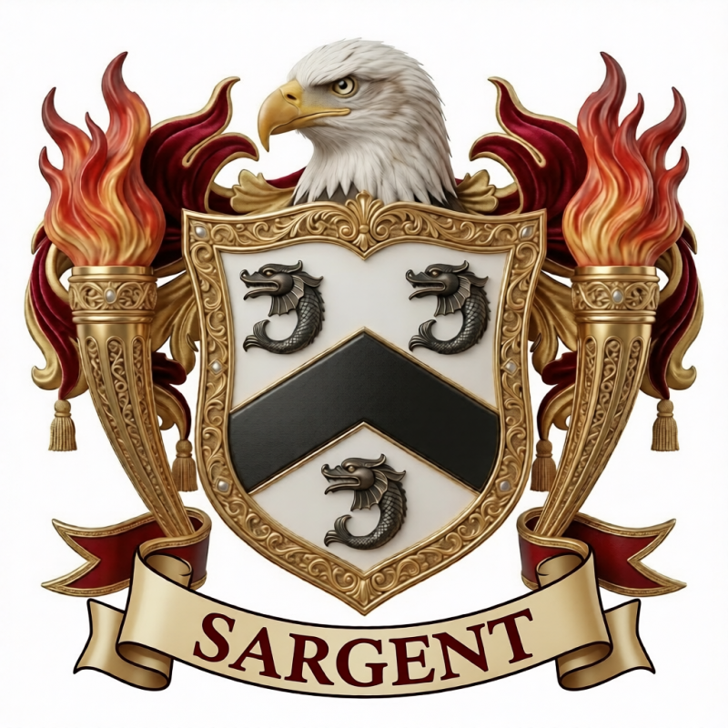Sargent Family Crest - 15

