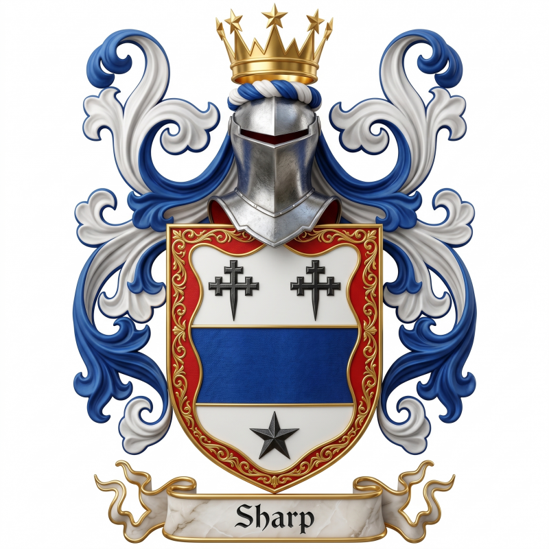 Sharp Family Crest 6
